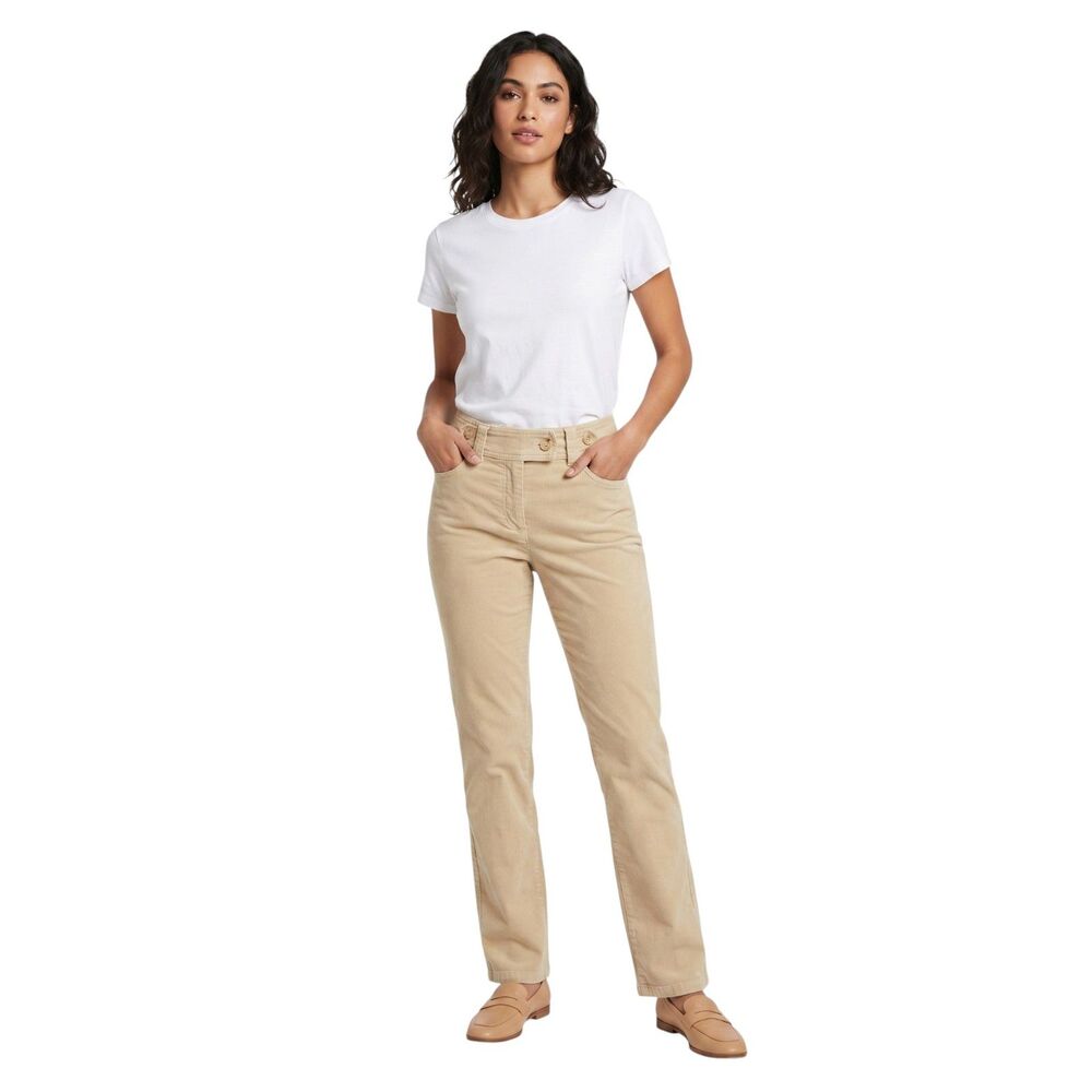 Talbots Yellow Wide Leg Corduroy Pants - Women's Size 4